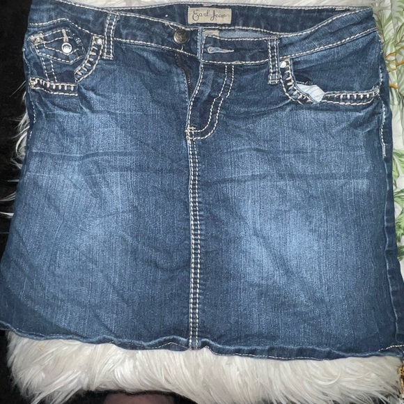 Earl Jeans Blue Denim Skirt - Picture 1 of 5